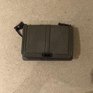 Women's Grey Quilted Bag